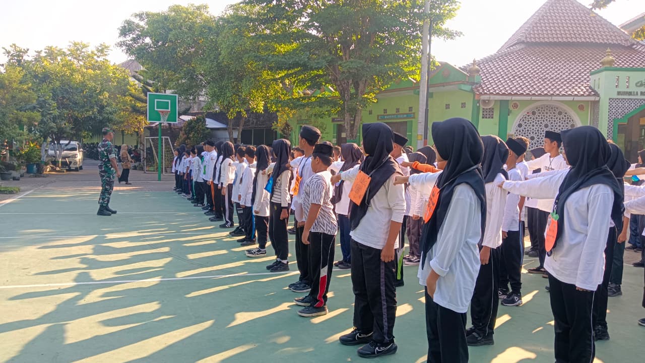 Hari Ketiga Matamuda, Murid Baru MTsN 9 Bantul Lanjutkan Latihan PBB